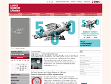Tablet Screenshot of landesmuseum.ktn.gv.at